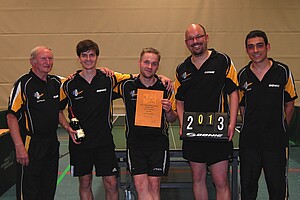 <b>4. KL 4er Herren Sieger Endrunde - TSG Kleinostheim IV</b> (Werner Pfeufer, Fabian Stoffner, Jan Schmitt, German Brachtendorf, Torsten Maier, es fehlen: Andreas Winkelhöfer, Markus Lang, Alexander Hilger)