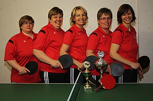 <b>1. KL Damen - DJK Mömbris</b> (Kerstin Hefter, Sigrid Hofmann, Gabriele Rosenberger, Maria Kunkel, Maria Reising)